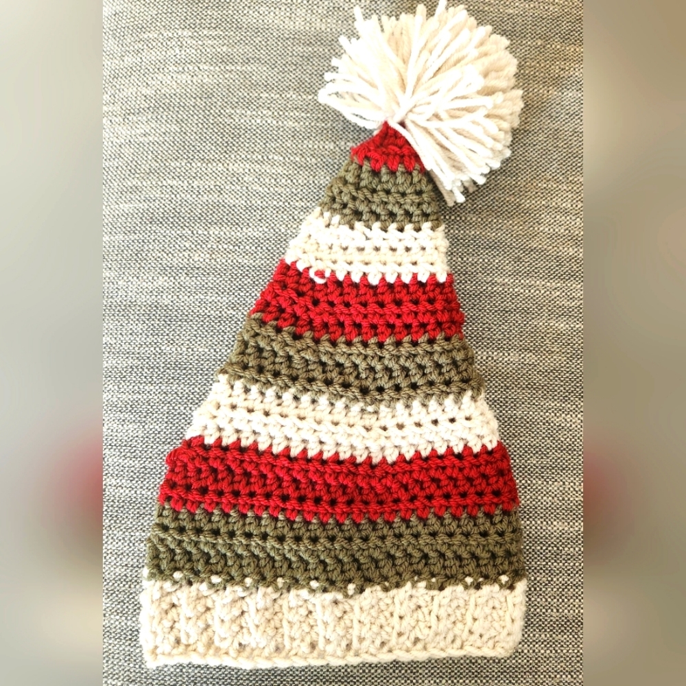 Infant Crocheted Elf Hat
